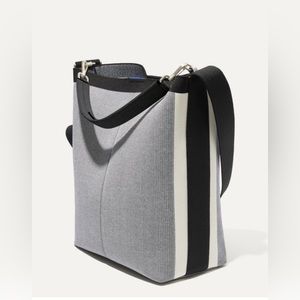 Rothy's Gray and Black Crossbody Bag